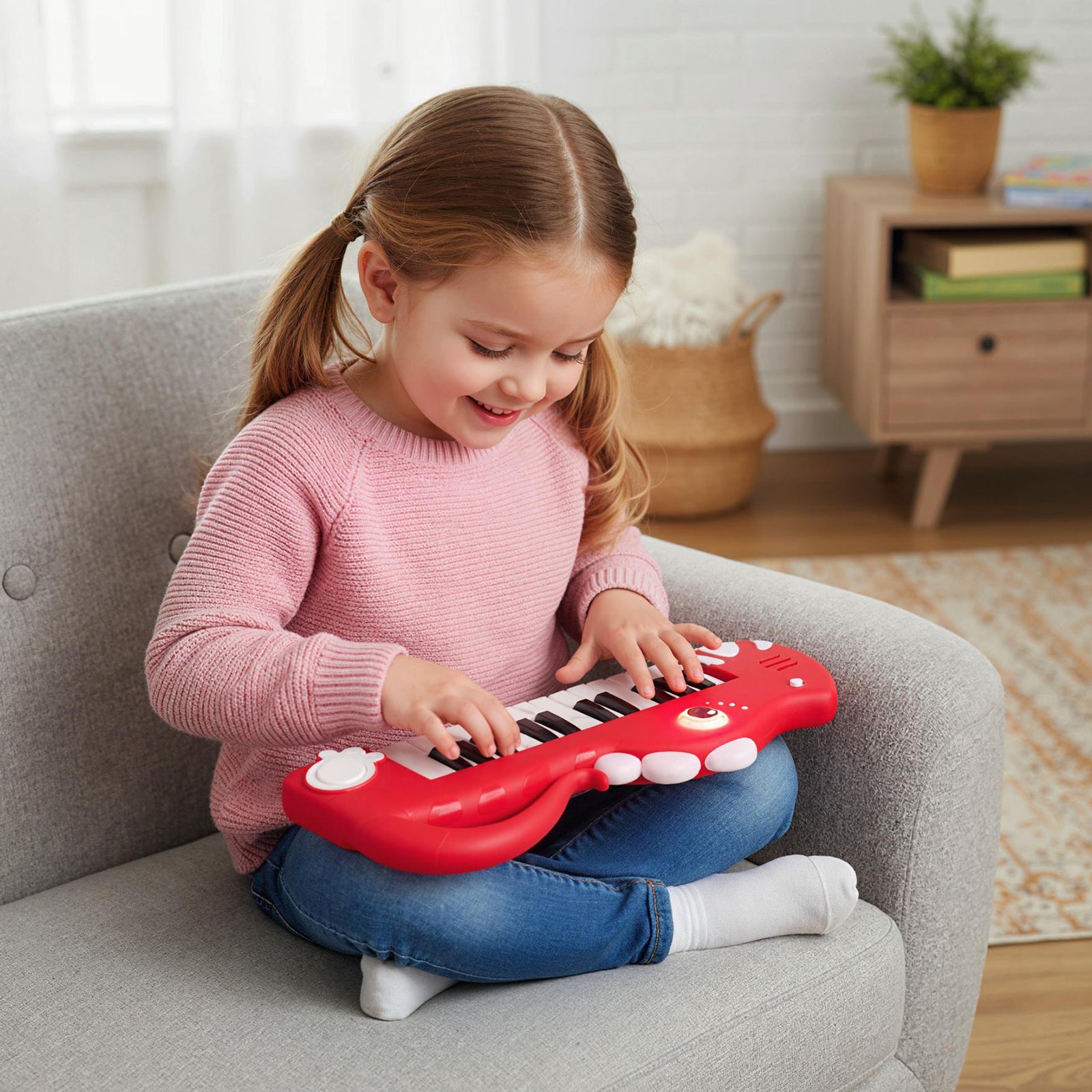 25-Key Dinosaur Piano Keyboard, With Music And Light, Red Pianos & Keyboards at Gallery Canada