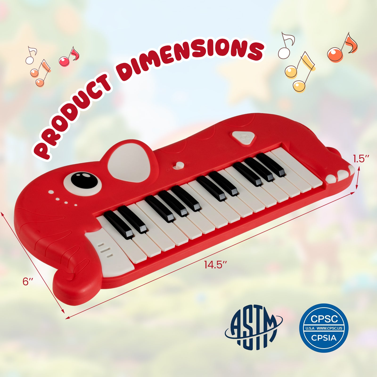 25-Key Kids Piano Keyboard, Elephant Shape, Red Pianos & Keyboards at Gallery Canada