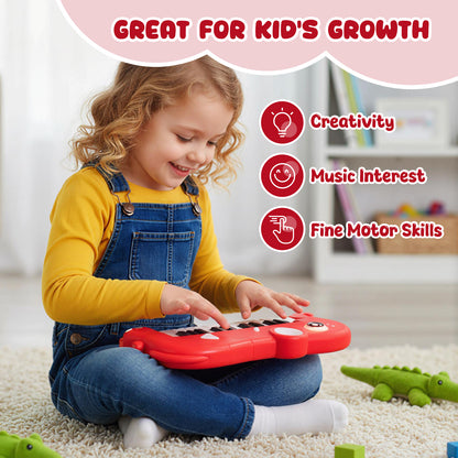 25-Key Kids Piano Keyboard, Elephant Shape, Red Pianos & Keyboards at Gallery Canada