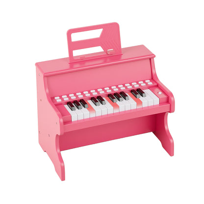 25 Keys Kids Piano Keyboard with Adjustable Speed and Teaching Mode, Pink Pianos & Keyboards Pink at Gallery Canada