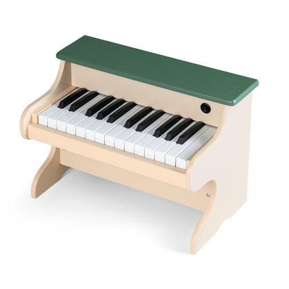 25 Keys Kids Piano Keyboard Wooden Digital Piano Toy with Removable Music Stand, Green Pianos & Keyboards at Gallery Canada