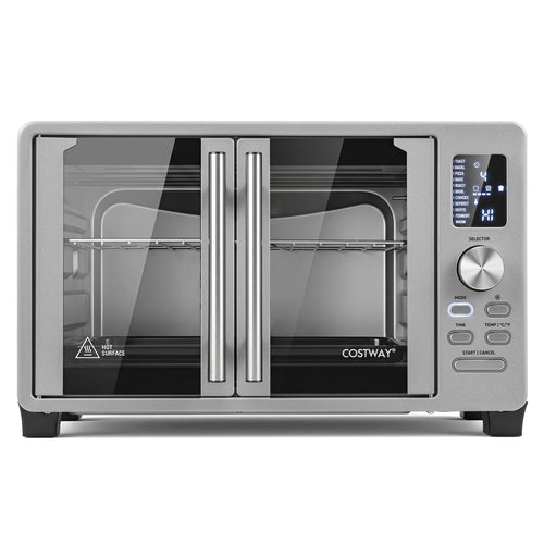 25 L French Door Convection Toaster Oven, Silver