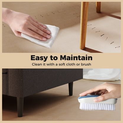 25 Pack-100 Sq.Ft. Foam Floor Tiles Interlocking Carpet Tiles with Edge Borders, Beige Decorative Fencing & Flooring at Gallery Canada