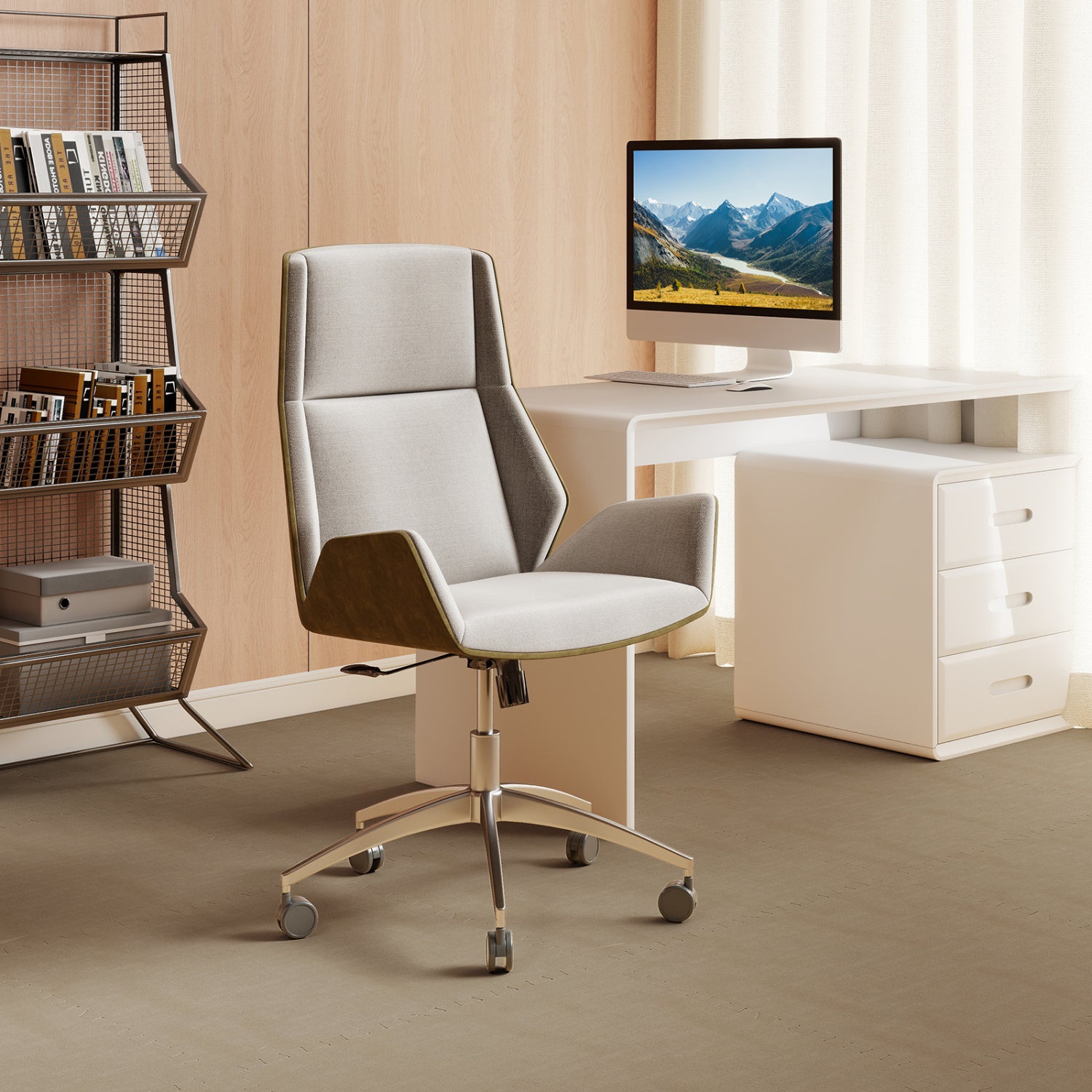 25 Pack 100 Sq.Ft. Interlocking Foam Floor Tiles, Beige Decorative Fencing & Flooring at Gallery Canada