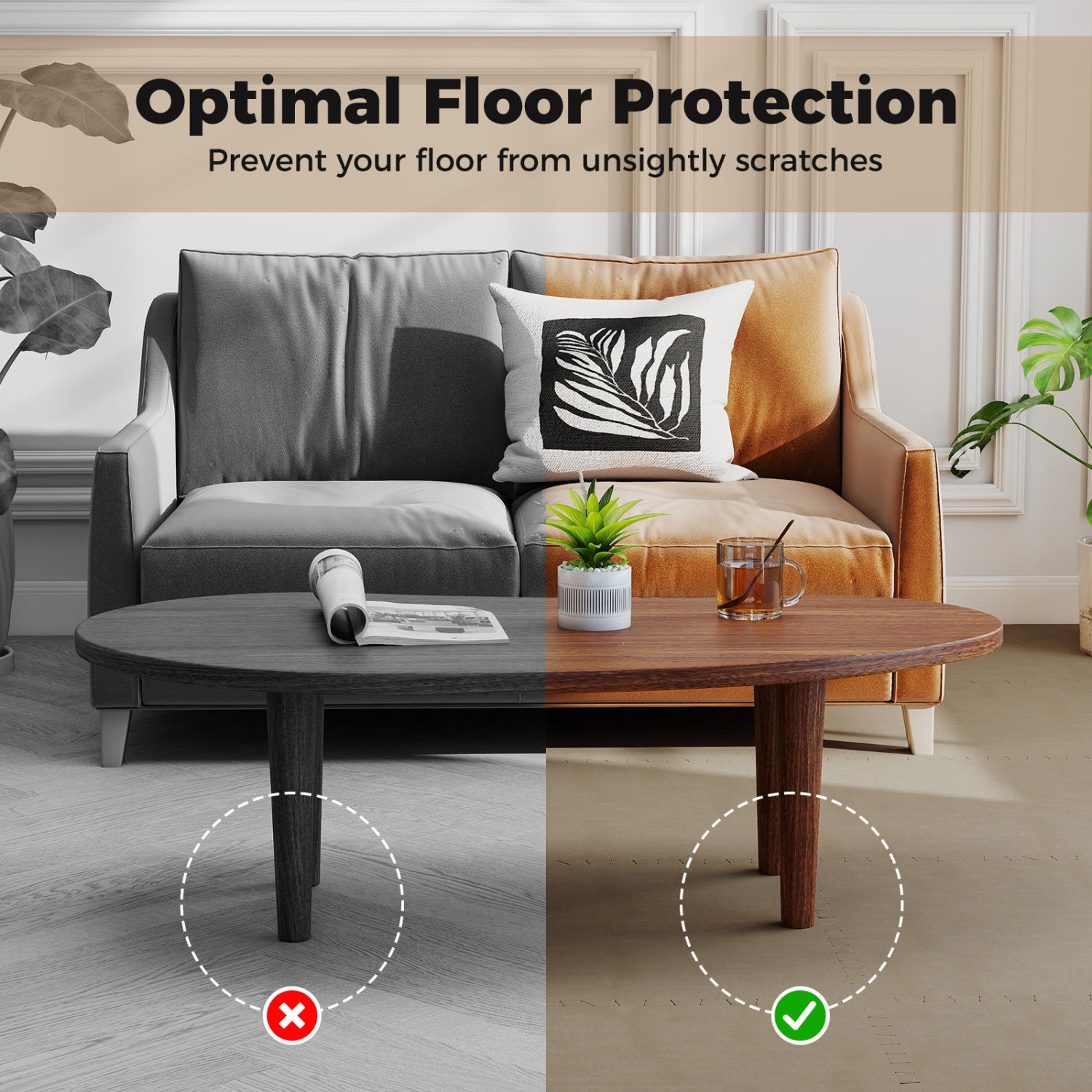 25 Pack 100 Sq.Ft. Interlocking Foam Floor Tiles, Beige Decorative Fencing & Flooring at Gallery Canada