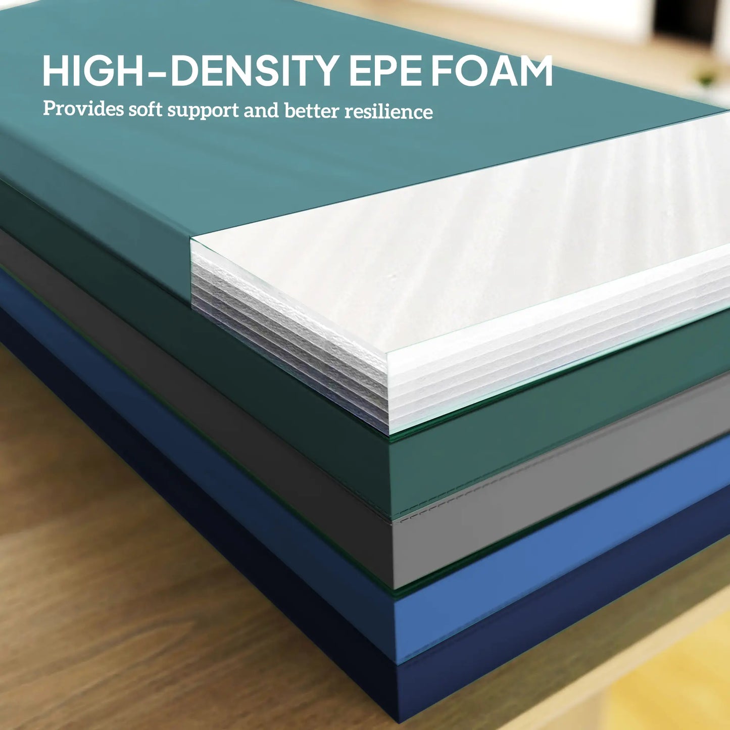 6ft Folding Gymnastics Mat, Thick Exercise Mat, Mixed Colour Gymnastics Mats at Gallery Canada