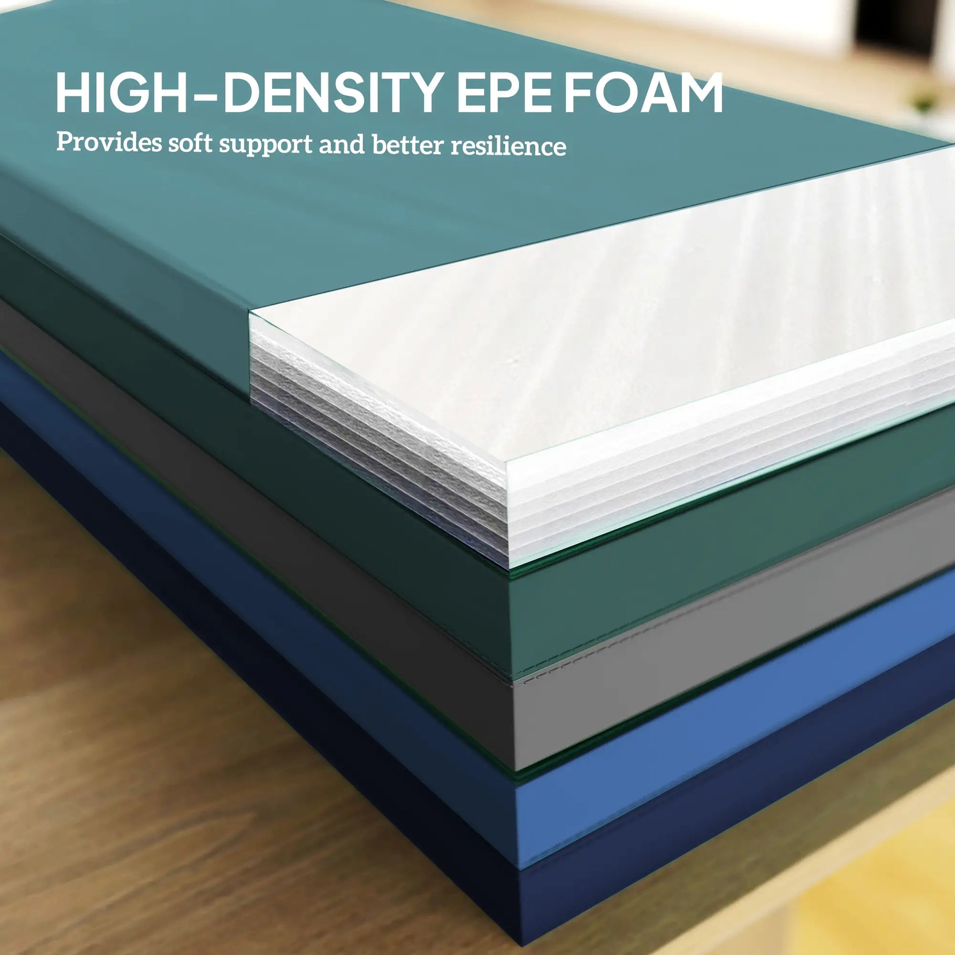 6ft Folding Gymnastics Mat, Thick Exercise Mat, Mixed Colour Gymnastics Mats at Gallery Canada