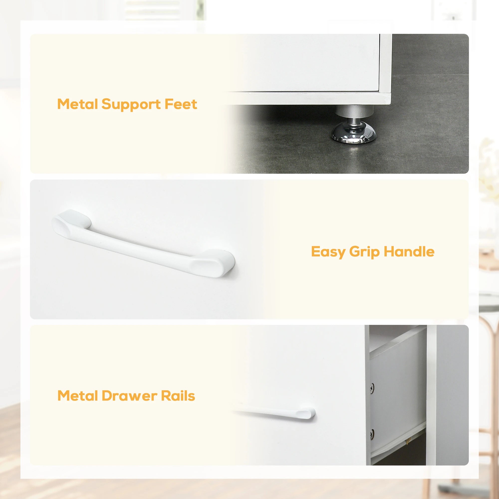 Modern Kitchen Cupboard, Storage Cabinet Hutch, 2 Cabinets, 3 Drawers, White Kitchen Pantry Cabinets at Gallery Canada