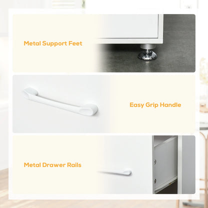 Modern Kitchen Cupboard, Storage Cabinet Hutch, 2 Cabinets, 3 Drawers, White Kitchen Pantry Cabinets at Gallery Canada