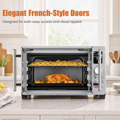 26.4 Quart French Door Convection Toaster Oven, 11 Presets, 1500W
