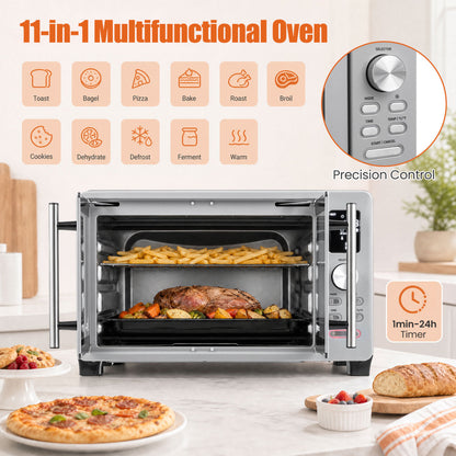 26.4 Quart French Door Convection Toaster Oven, 11 Presets, 1500W