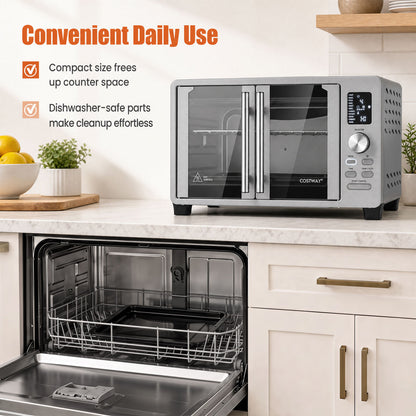 26.4 Quart French Door Convection Toaster Oven, 11 Presets, 1500W