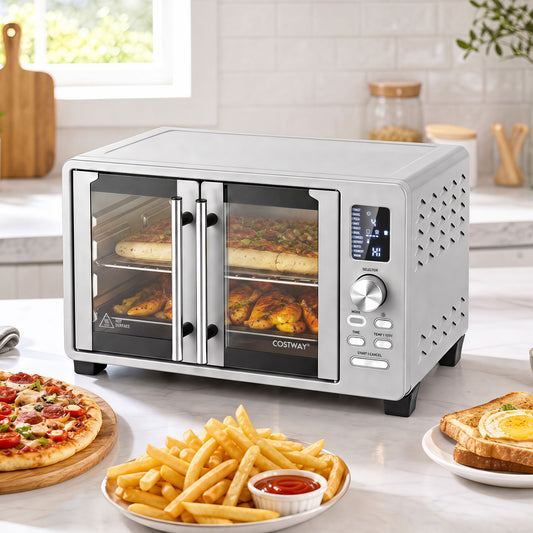 26.4 Quart French Door Convection Toaster Oven, 11 Presets, 1500W