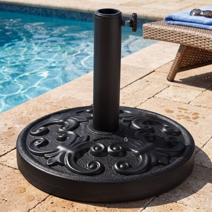 Heavy-Duty Round Umbrella Stand, 26.5 LBS Outdoor Umbrella Bases at Gallery Canada