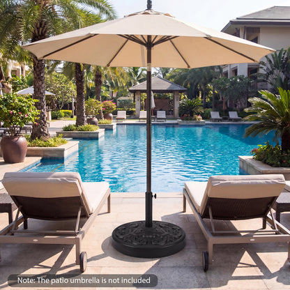 Heavy-Duty Round Umbrella Stand, 26.5 LBS Outdoor Umbrella Bases at Gallery Canada