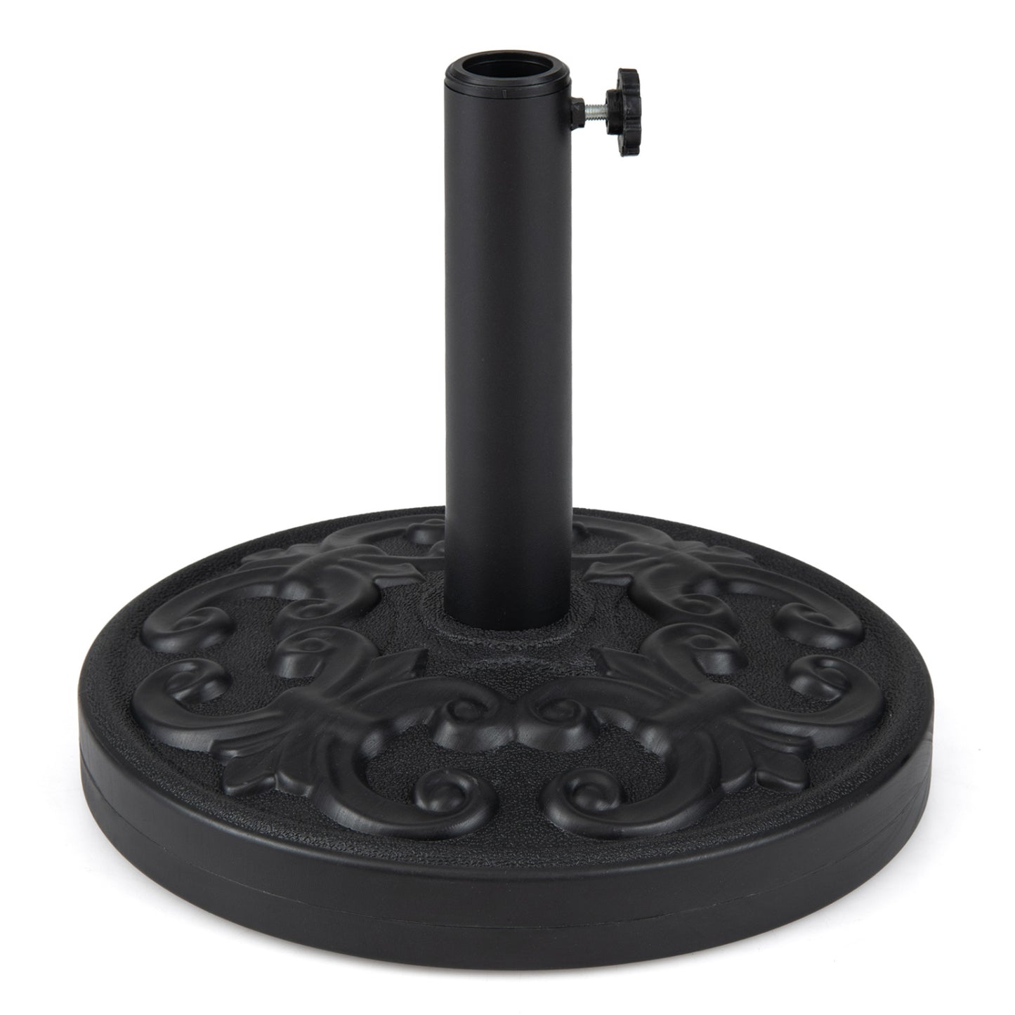 Heavy-Duty Round Umbrella Stand, 26.5 LBS Outdoor Umbrella Bases Black at Gallery Canada