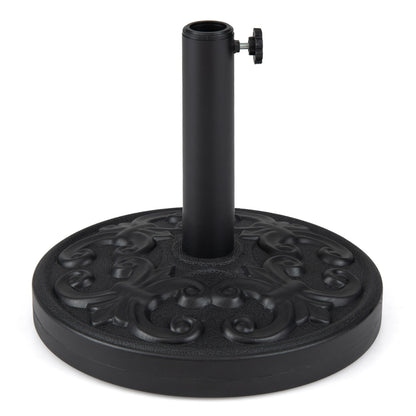 Heavy-Duty Round Umbrella Stand, 26.5 LBS Outdoor Umbrella Bases Black at Gallery Canada