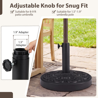 Heavy-Duty Round Umbrella Stand, 26.5 LBS Outdoor Umbrella Bases at Gallery Canada