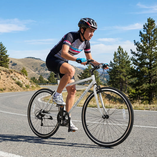 26 Inch Mountain Bike Adjustable with 6-Speed and All-terrain Rubber Wheels, Gray Kids Bike Gray at Gallery Canada