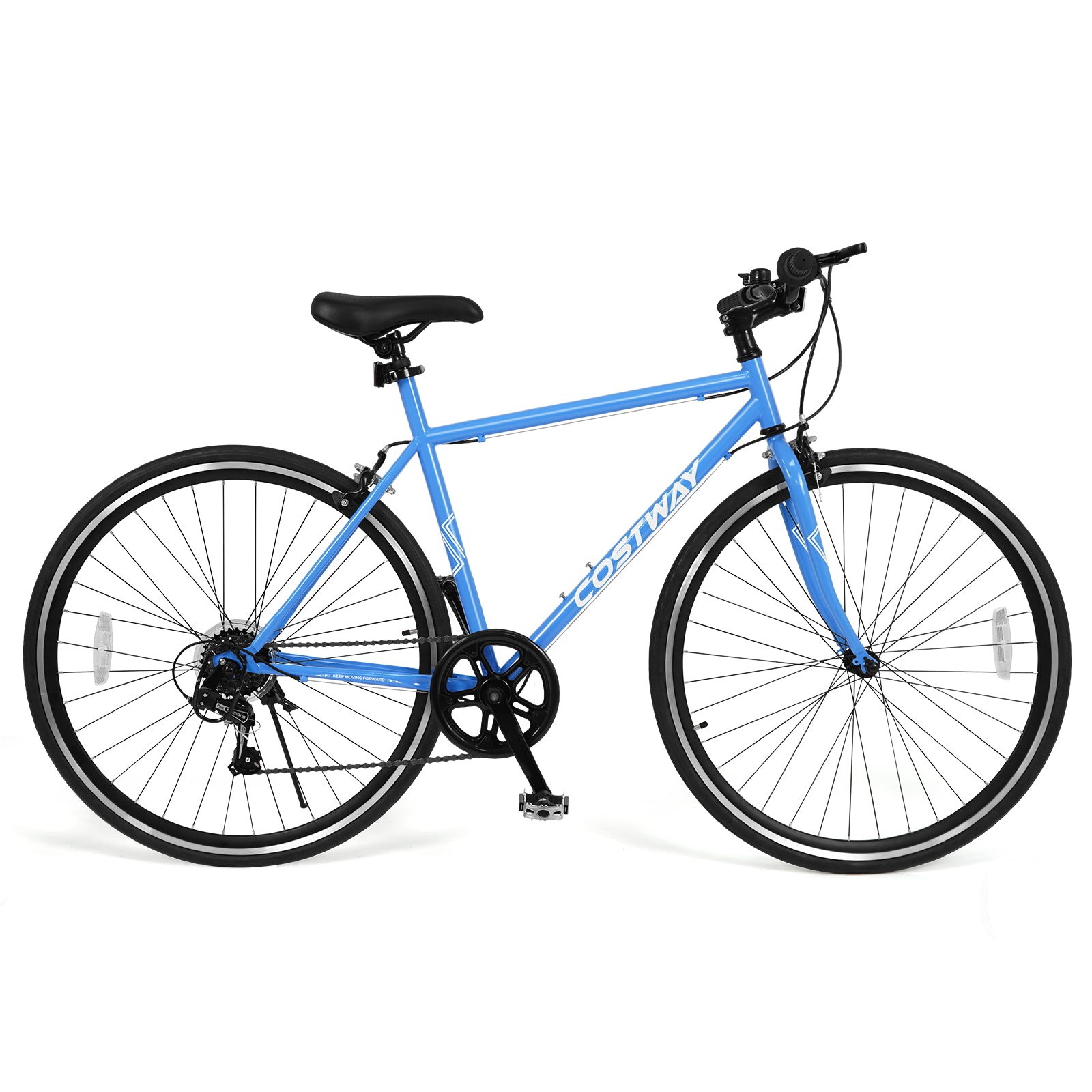 26 Inch Mountain Bike Adjustable with 6-Speed and All-terrain Rubber Wheels, Blue Kids Bike at Gallery Canada