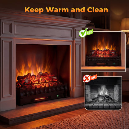 26 Inch WiFi Infrared Electric Fireplace Insert Fireplaces at Gallery Canada