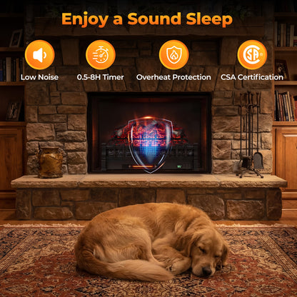 26 Inch WiFi Infrared Electric Fireplace Insert Fireplaces at Gallery Canada