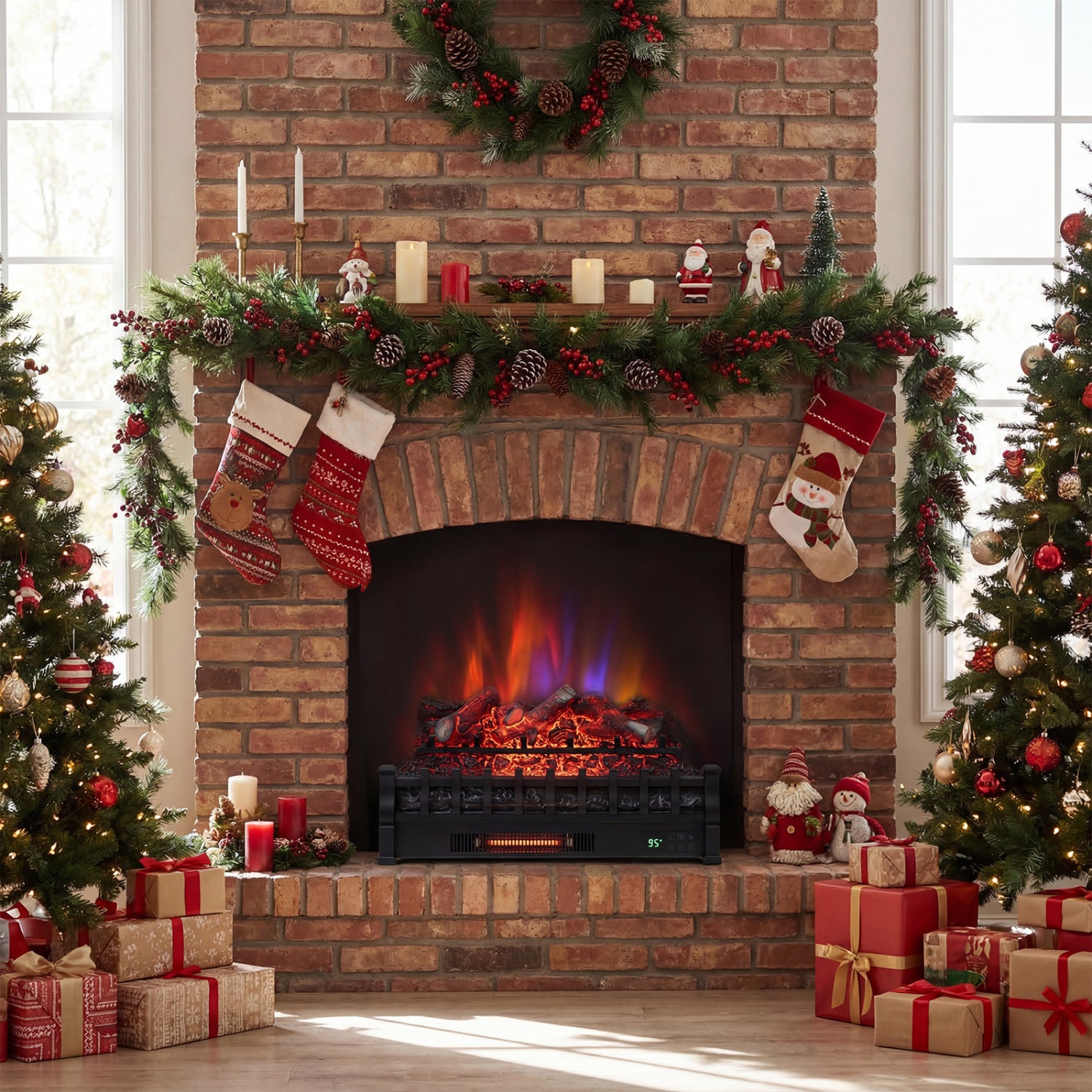 26 Inch WiFi Infrared Electric Fireplace Insert Fireplaces at Gallery Canada