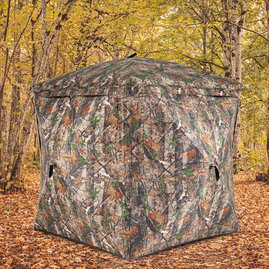 270° See Through Hunting Blind Tent with Silent Magnetic Door, Camouflage Tents Camouflage at Gallery Canada