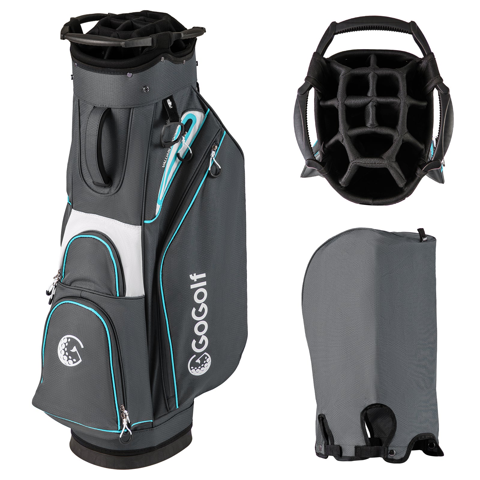 Lightweight Portable Golf Cart Bag, Gray Golf Gray at Gallery Canada