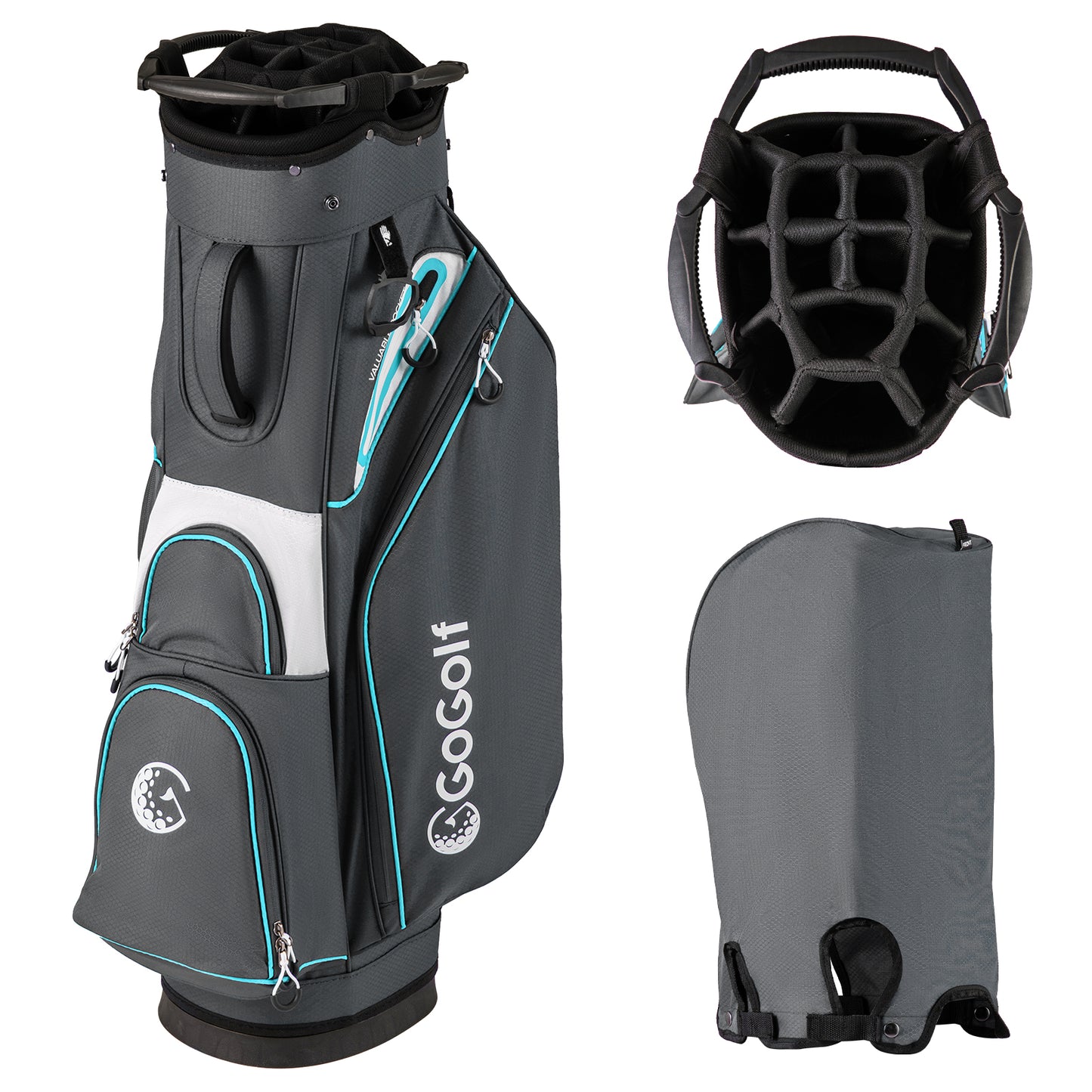 Lightweight Portable Golf Cart Bag, Gray Golf Gray at Gallery Canada