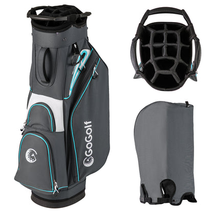 Lightweight Portable Golf Cart Bag, Gray Golf Gray at Gallery Canada