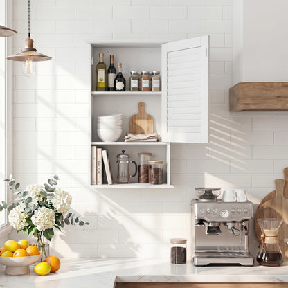 27.5 Inch H Wall Hanging Bathroom Storage Cabinet, White Wall Cabinets at Gallery Canada