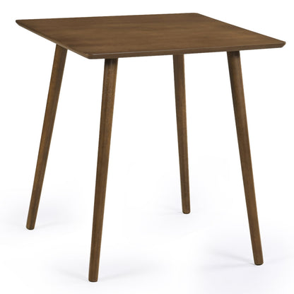 27.5" Square Wooden Dining Table for 2-4, Walnut