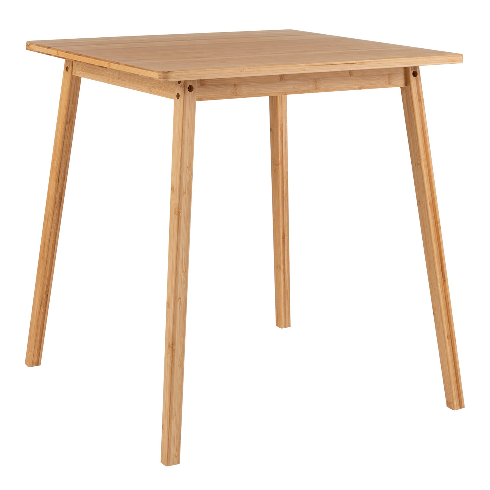 27.5 Inch Square Bamboo Dining Table for 2-4 People, Natural Dining Tables at Gallery Canada