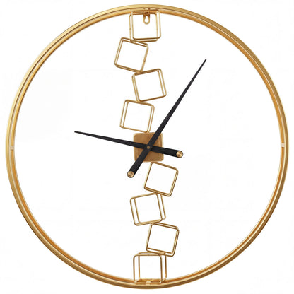 27 Inch Large Wall Clock, For Living Room Bedroom Kitchen, Yellow Decorative Accessories Yellow at Gallery Canada