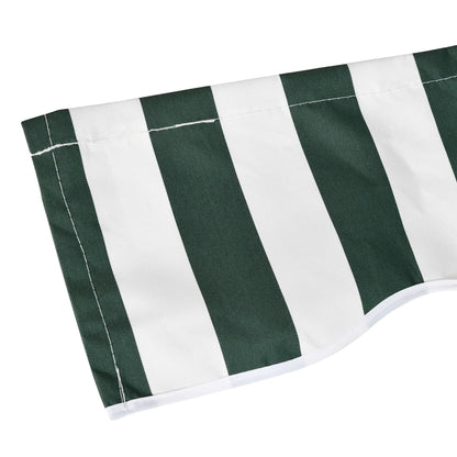 11' x 10' Retractable Awning Fabric, UV Protection, White, Green Awning Fabric Replacement at Gallery Canada