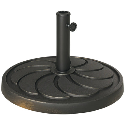 40 lb Heavy Duty Patio Umbrella Base, 21" Round, Bronze Umbrella Bases at Gallery Canada