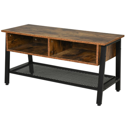 Industrial TV Stand, Console for 45'' Flat Screen, Rustic Brown TV Stands at Gallery Canada