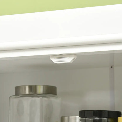 72.5" Kitchen Pantry Cabinet, 4 Doors, Drawer, Adjustable Shelves, White Kitchen Pantry Cabinets at Gallery Canada