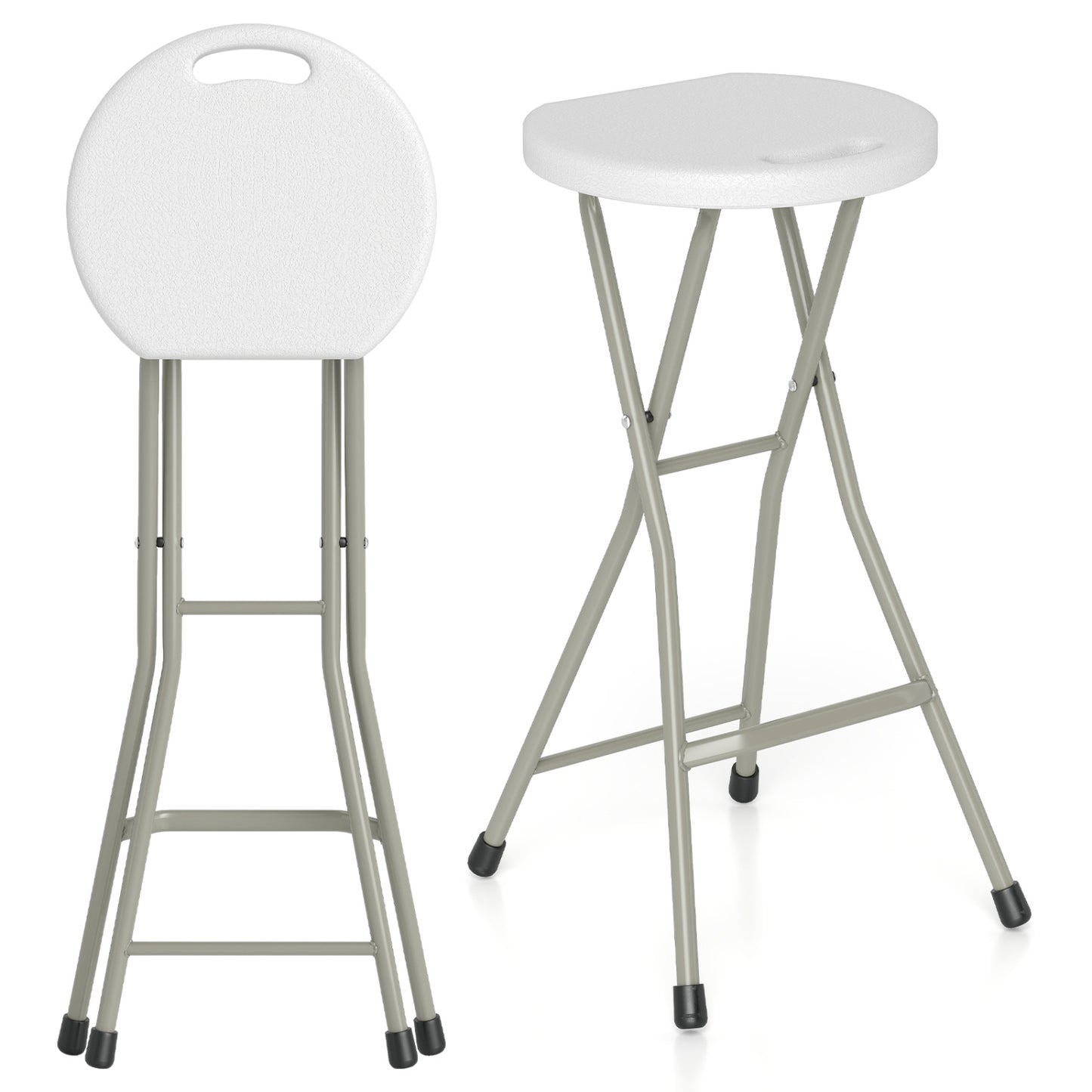 28 Inch Folding Patio Dining Chair, 330lbs Capacity, Set of 1