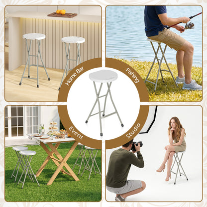 28 Inch Folding Patio Dining Chair, 330lbs Capacity, Set of 1