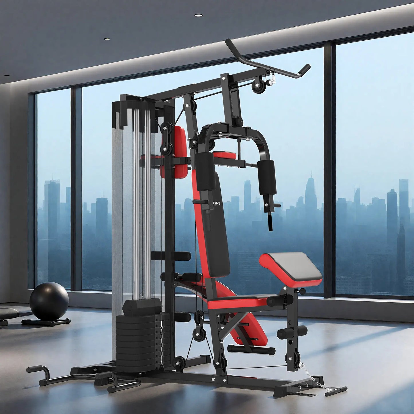 Home Gym Equipment, Workout Station with Bench, Push Up Stand, Dip Station, 99lbs Weights Power Towers at Gallery Canada
