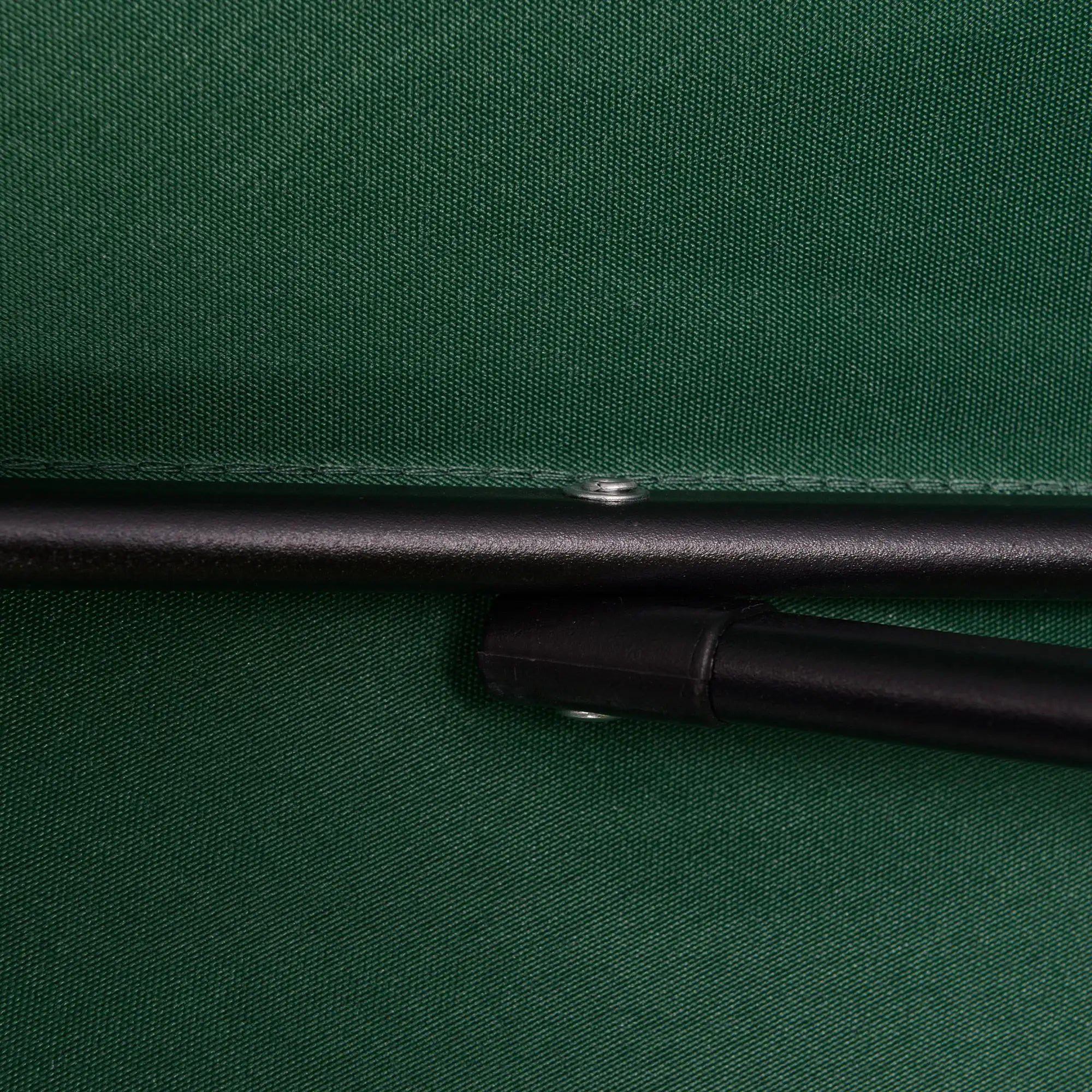 6.6FT Outdoor Patio Umbrella, 6 Solid Ribs, Green Patio Umbrellas at Gallery Canada