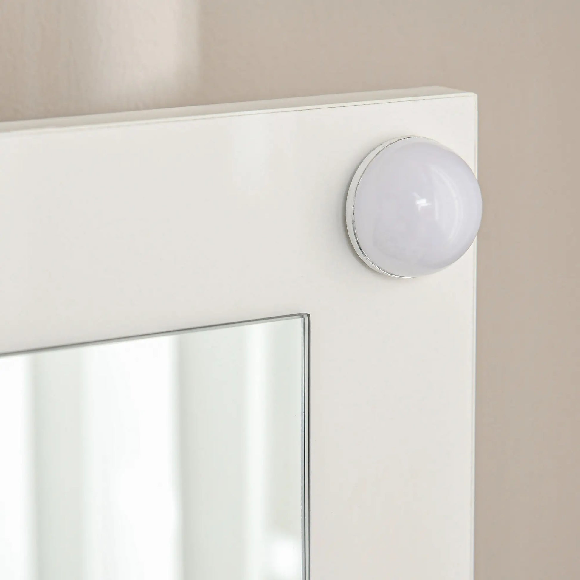 Makeup Vanity Desk Set with Stool, LED Mirror, Drawers, White Dressing & Vanity Tables at Gallery Canada