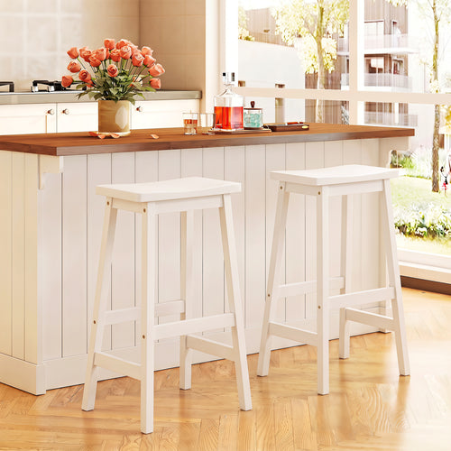 Set Of 2 Saddle-Seat Counter Stools, 29