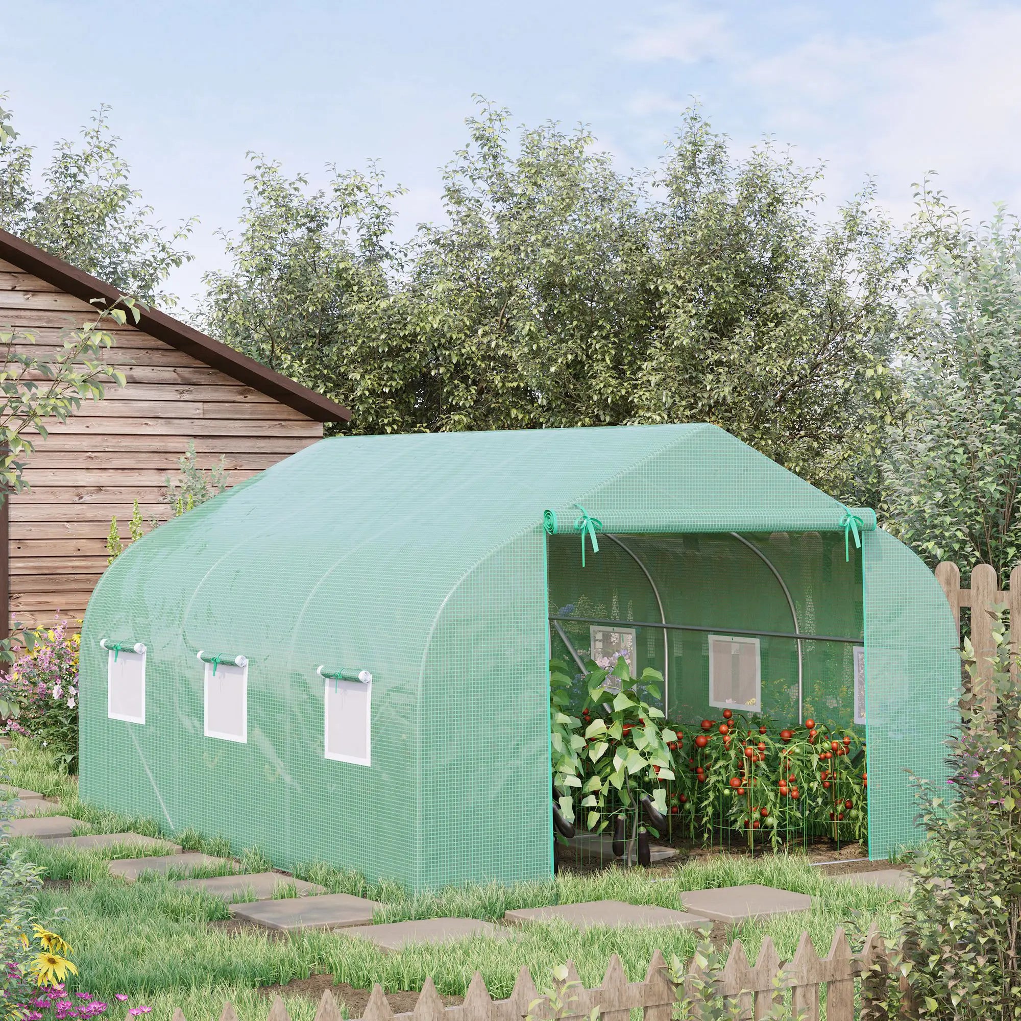 Walk-In Greenhouse, Portable Garden Plant Greenhouse, Premium Steel Frame Walk In Greenhouses at Gallery Canada