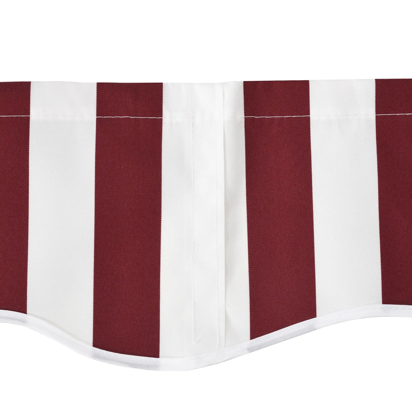 11' x 10' Retractable Awning Fabric, UV Protection, Red & White Awning Fabric Replacement at Gallery Canada