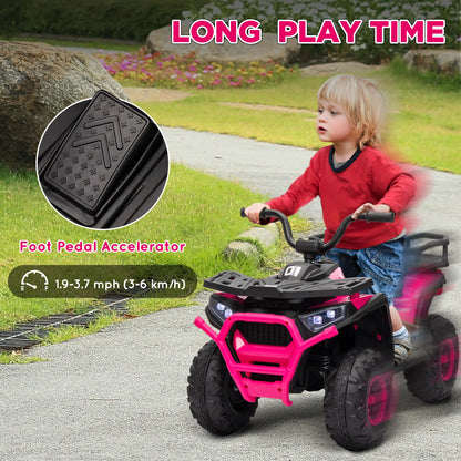 Kids ATV, 12V Electric Ride-On Toy, Spring Suspension, Pink Electric Ride On Toys at Gallery Canada
