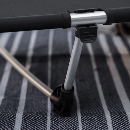 Lightweight Camping Cot, Aluminium Portable Folding Bed w/ Strong Support 331 lbs and Carry Bag for Camping, Black Camping Cots at Gallery Canada