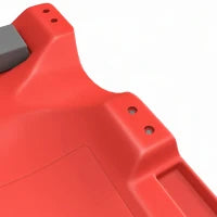 Chariot de mécanicien de 40 pouces, capacité de 330 LBS, rouge